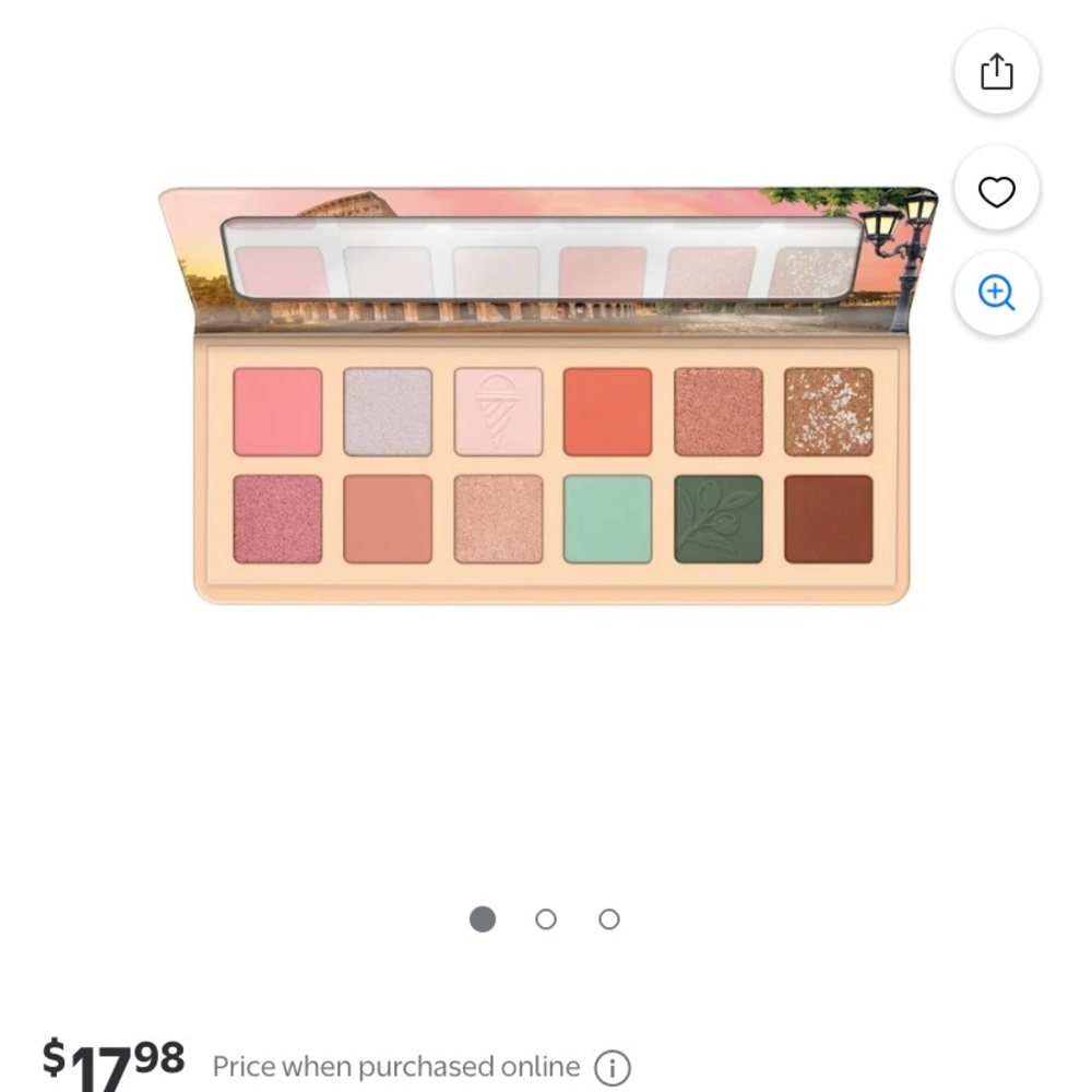 Icecream Pink and Green Eyeshadow Palette Versatile Makeup